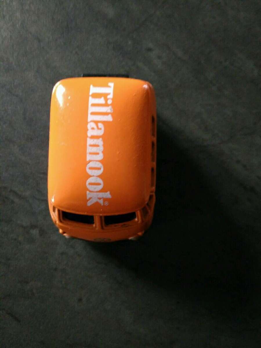 Tillamook Orange VW Combi and Mini Beetle