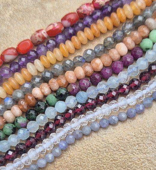20 Strands Assorted  Gemstone Beads  / Bid Per Strand