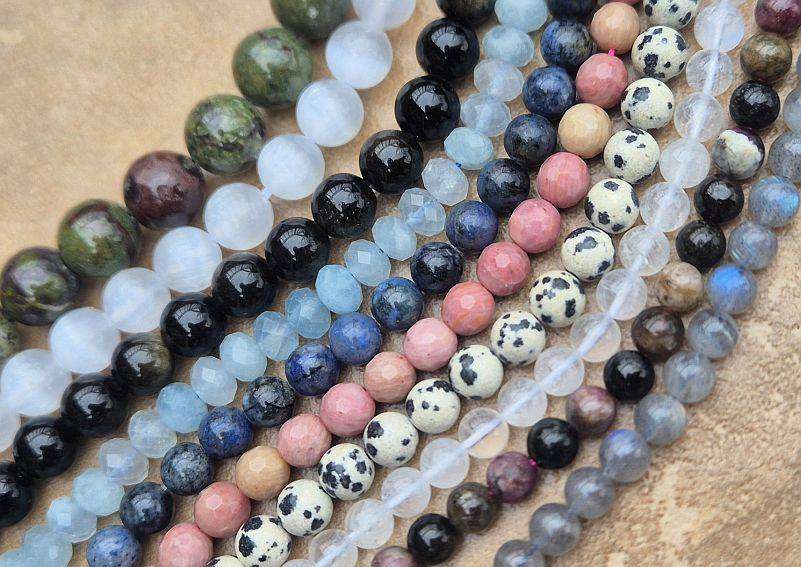20 Strands Assorted  Gemstone Beads  / Bid Per Strand