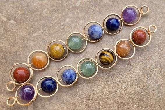 *Clearance Sale*1 Pc  (+/- 90x12mm) Flexible Link / Connector / Gold Plated / Natural Amethyst /