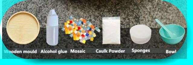 ***DIY*** 1 Pc  Glass / Resin Mosaic / Wood Coaster /  Making Kit
