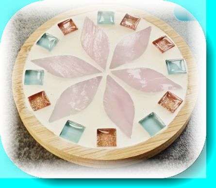 ***DIY*** 1 Pc  Glass / Resin Mosaic / Wood Coaster /  Making Kit