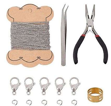 ***DIY***  Jewelry Making  / Chain / Clasp / Pliers / Kit
