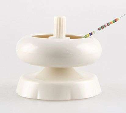 Plastic Manual Seed Bead Spinner  With +/- 8 000 pc / 10 Colors /  2mm Glass Seed Beads