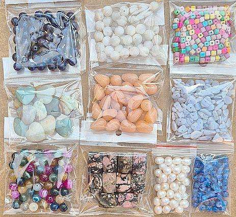 50 packets Natural / Synthetic   Gemstones / Bid Per Packet // +/- 3700pcs