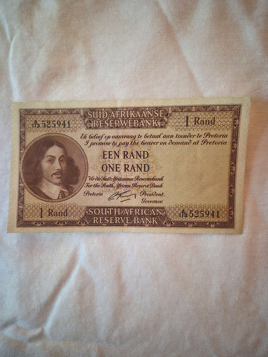 One Rand note....see photo