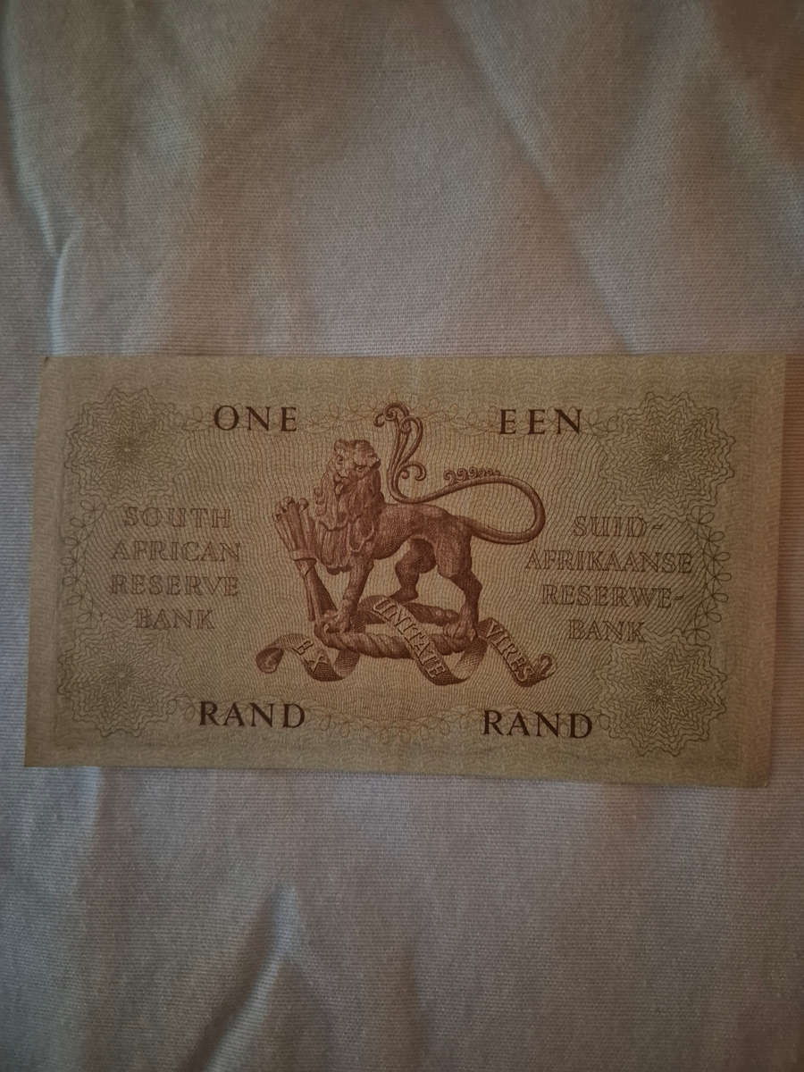 One Rand note....see photo