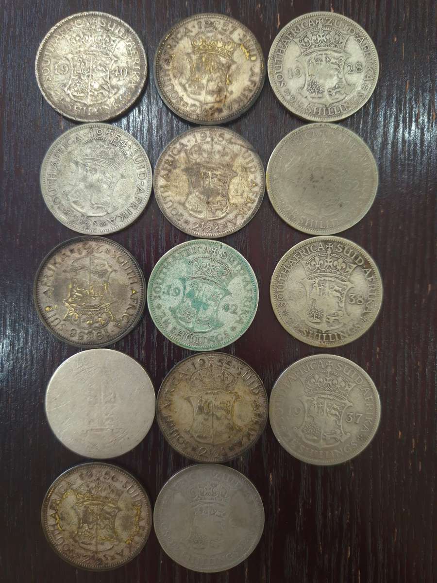 14 /  2 1/2 zar coins