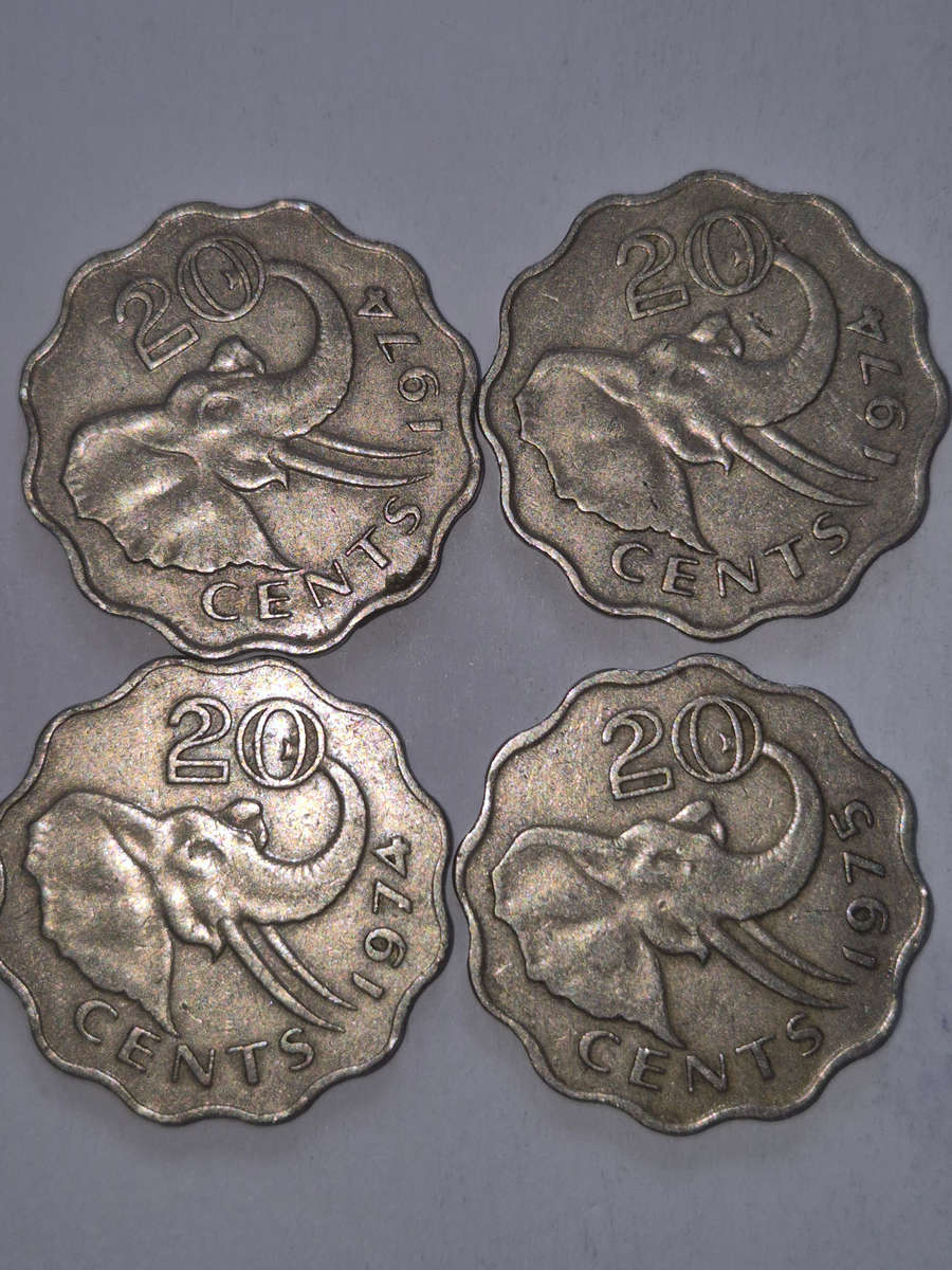 8×Swaziland coins.