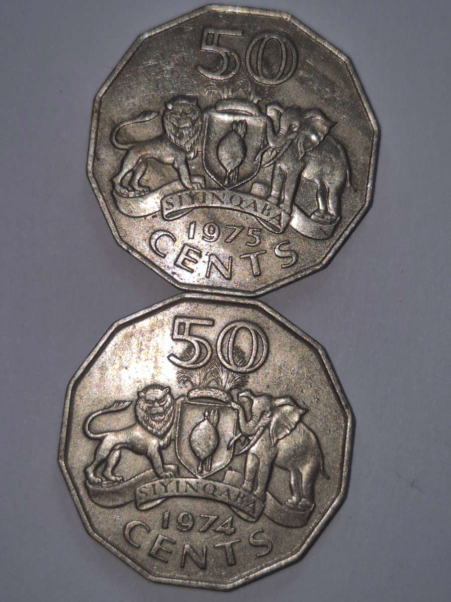 8×Swaziland coins.