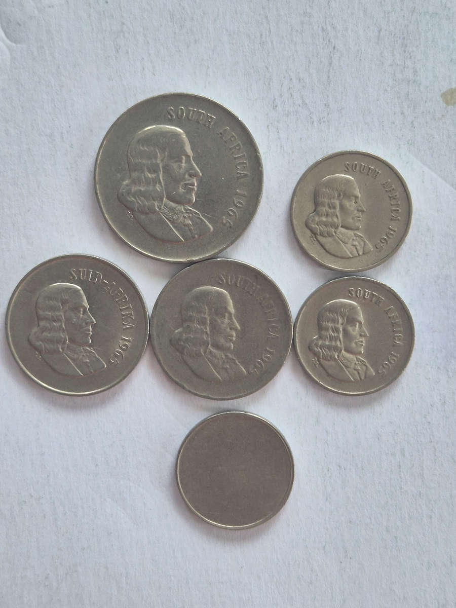 1965 ...1×20c..2×10c..2×5c...1 blank