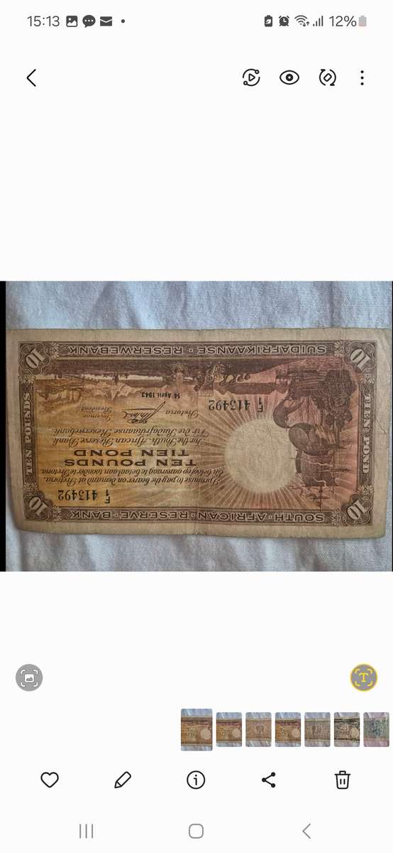 Tien pond note good cond.