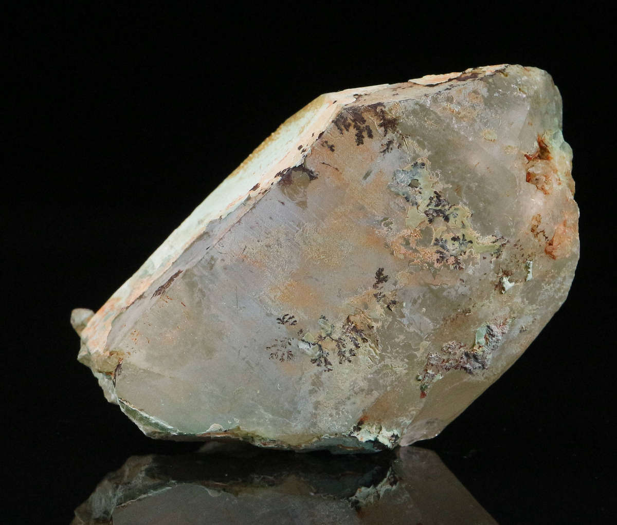 Chrysocolla on Quartz, Artonvilla Mine, Musina, South Africa