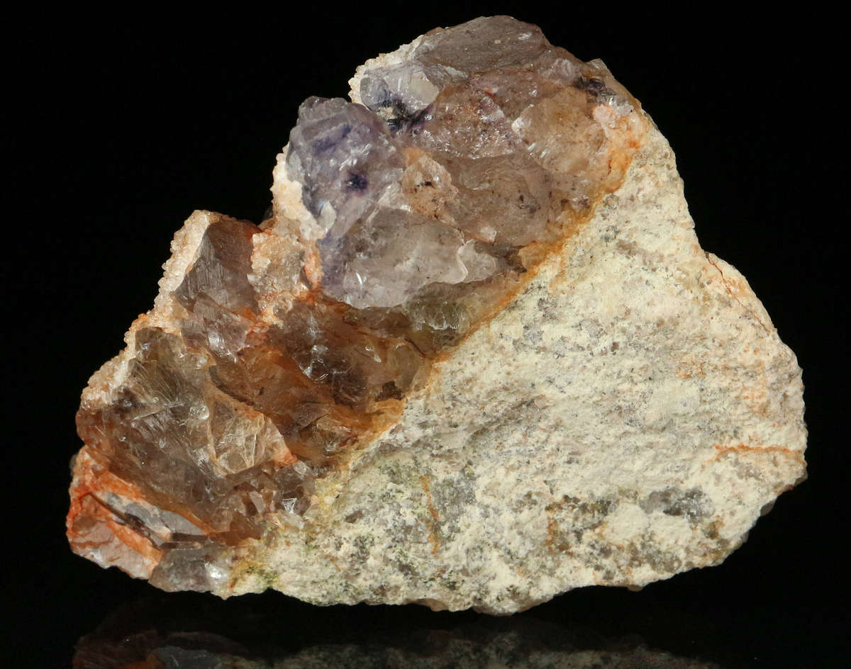 Quartz on Fluorite, Riemvasmaak, Northern Cape, South Africa
