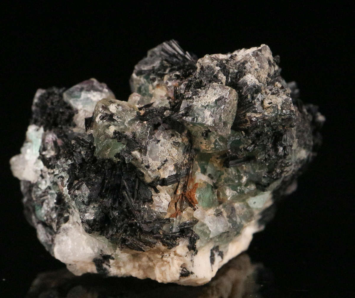 Schorl & Fluorite, Erongo Mnt Region, Namibia