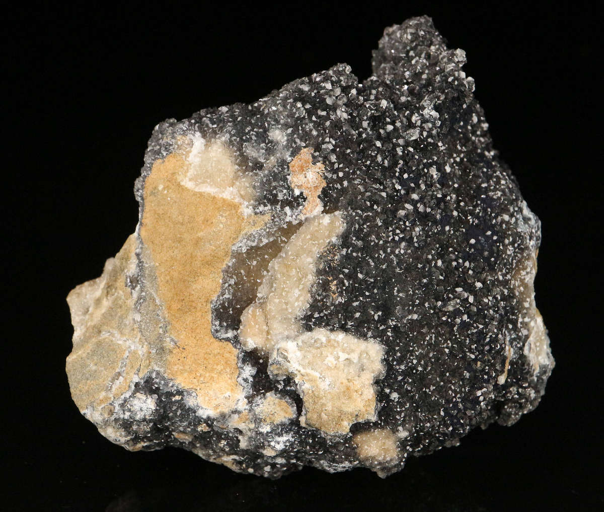 Quartz on Hetaerolite on Matrix, Skorpion Mine, Karas Region, Namibia