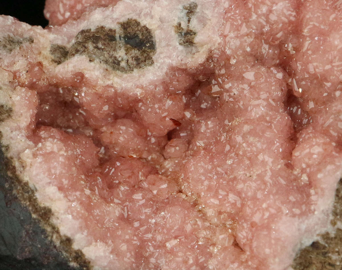 Rhodochrosite on Matrix,"N'Chwaning II Mine, Kalahari Manganese Field, Northern Cape, South Africa "
