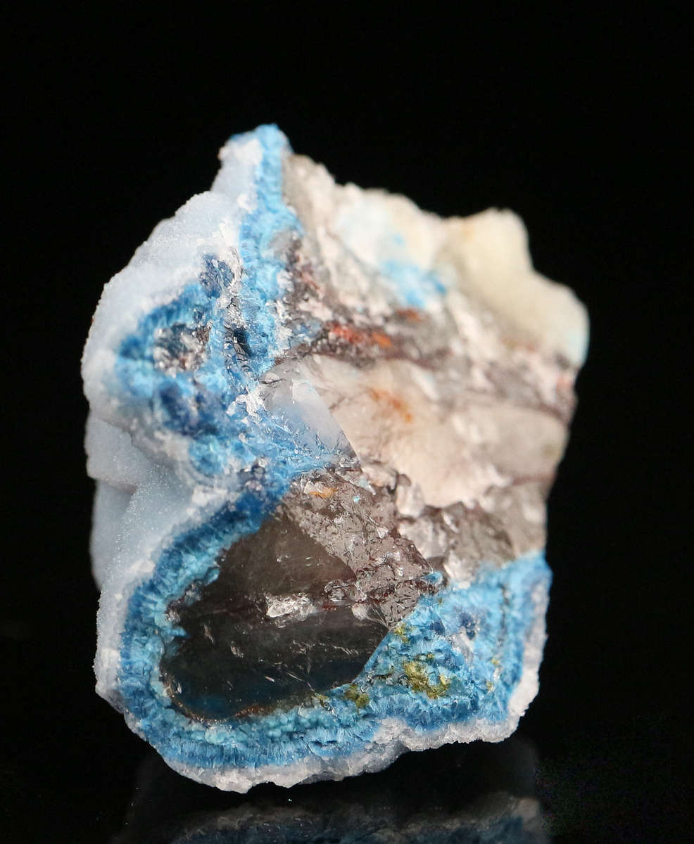 Quartz on Shattuckite, Kaokoveld Region, Namibia
