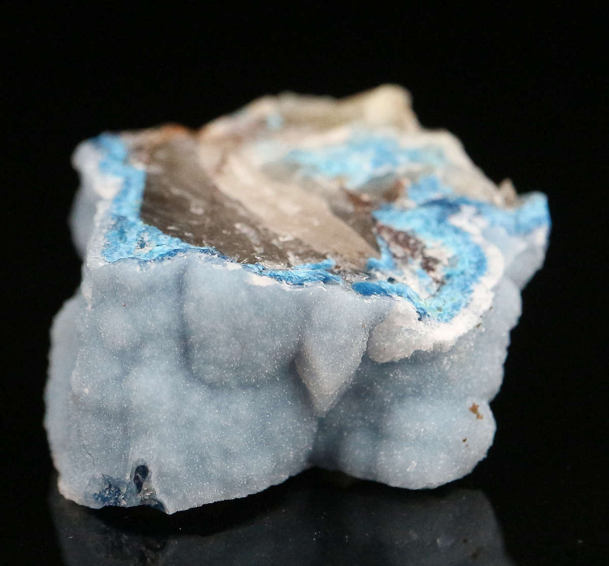 Quartz on Shattuckite, Kaokoveld Region, Namibia