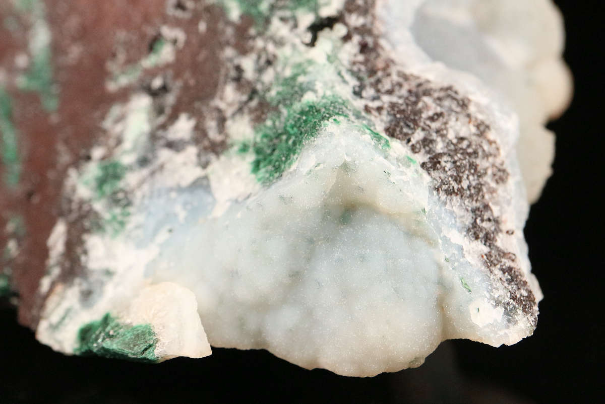 Quartz on Matrix with Malachite, Mashamba West Mine, DRC