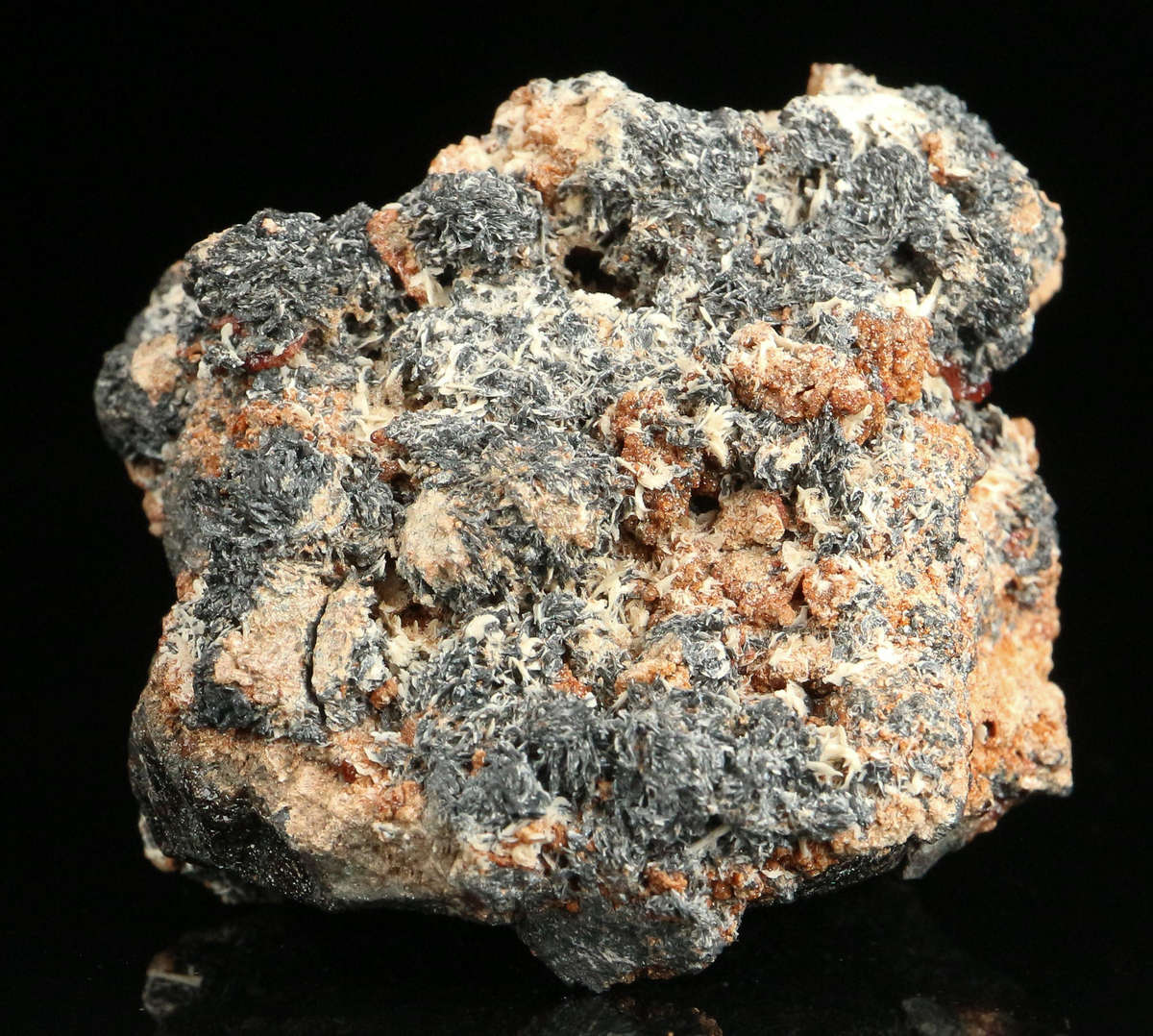 Andradite, Hausmannite on Matrix,"N'Chwaning II Mine, Kalahari Manganese Field, Northern Cape, South