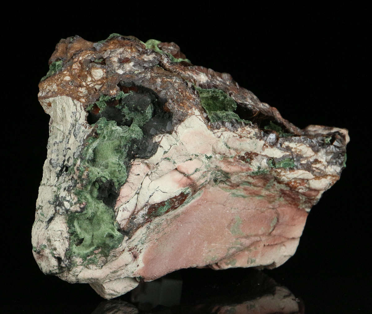 Kolwezite on Goethite, Tenke Fungurume, DR Congo