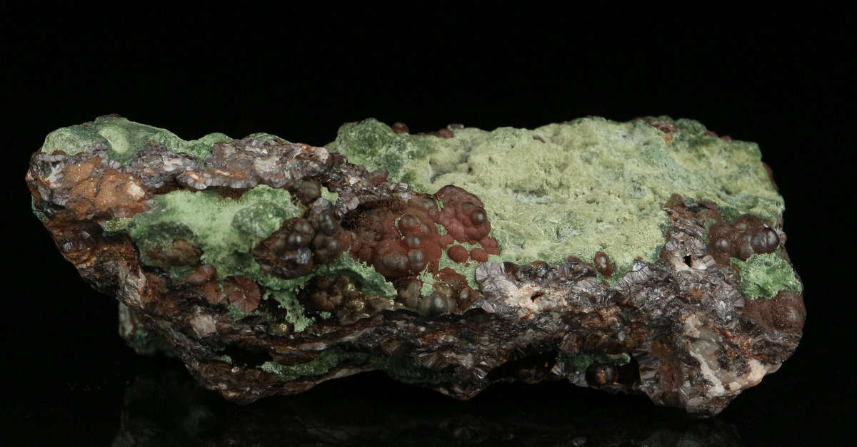 Kolwezite on Goethite, Tenke Fungurume, DR Congo