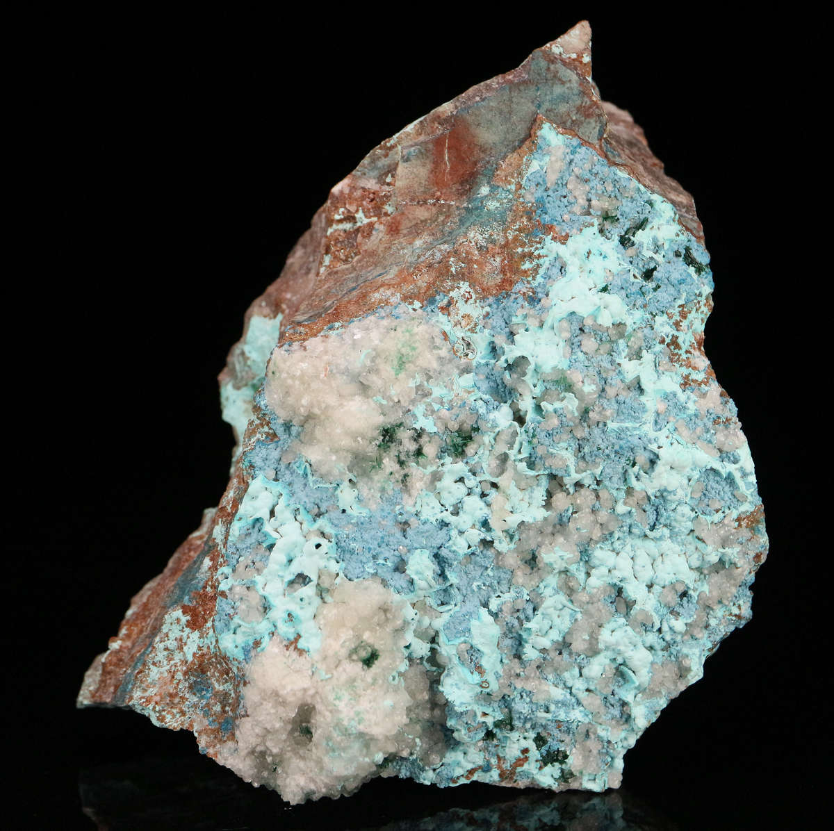Shattuckite, Plancheite on Matrix, Tantara Mine, DRC
