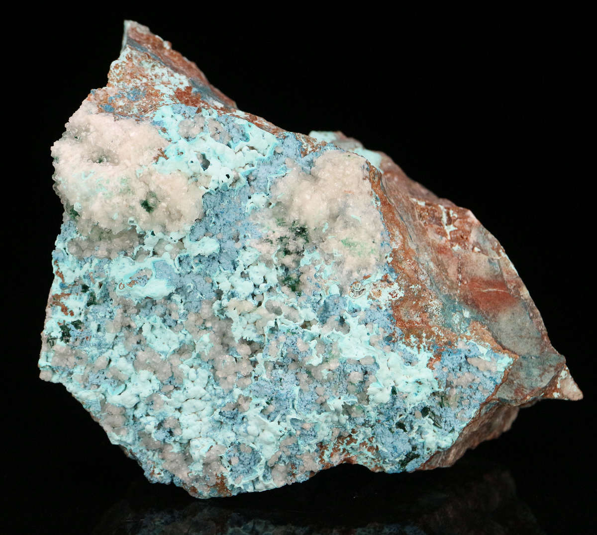 Shattuckite, Plancheite on Matrix, Tantara Mine, DRC