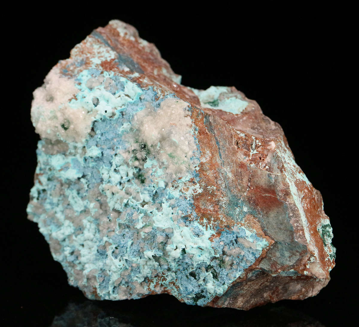 Shattuckite, Plancheite on Matrix, Tantara Mine, DRC