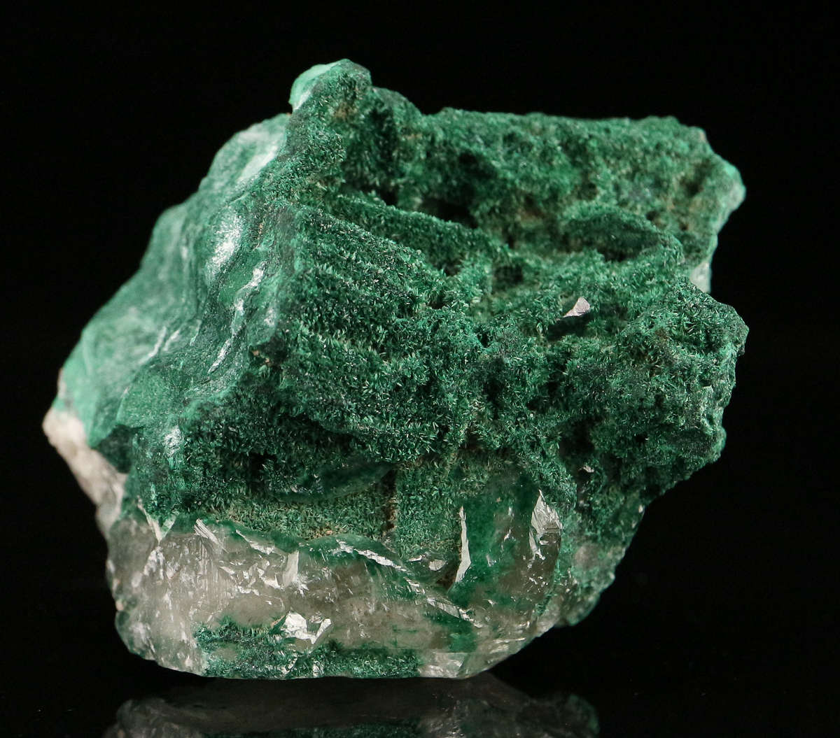 Calcite & Malachite, Mashamba West Mine, DRC