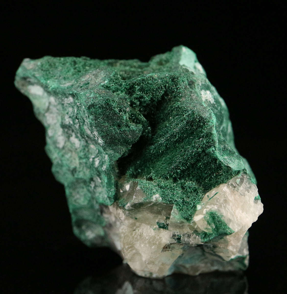 Calcite & Malachite, Mashamba West Mine, DRC