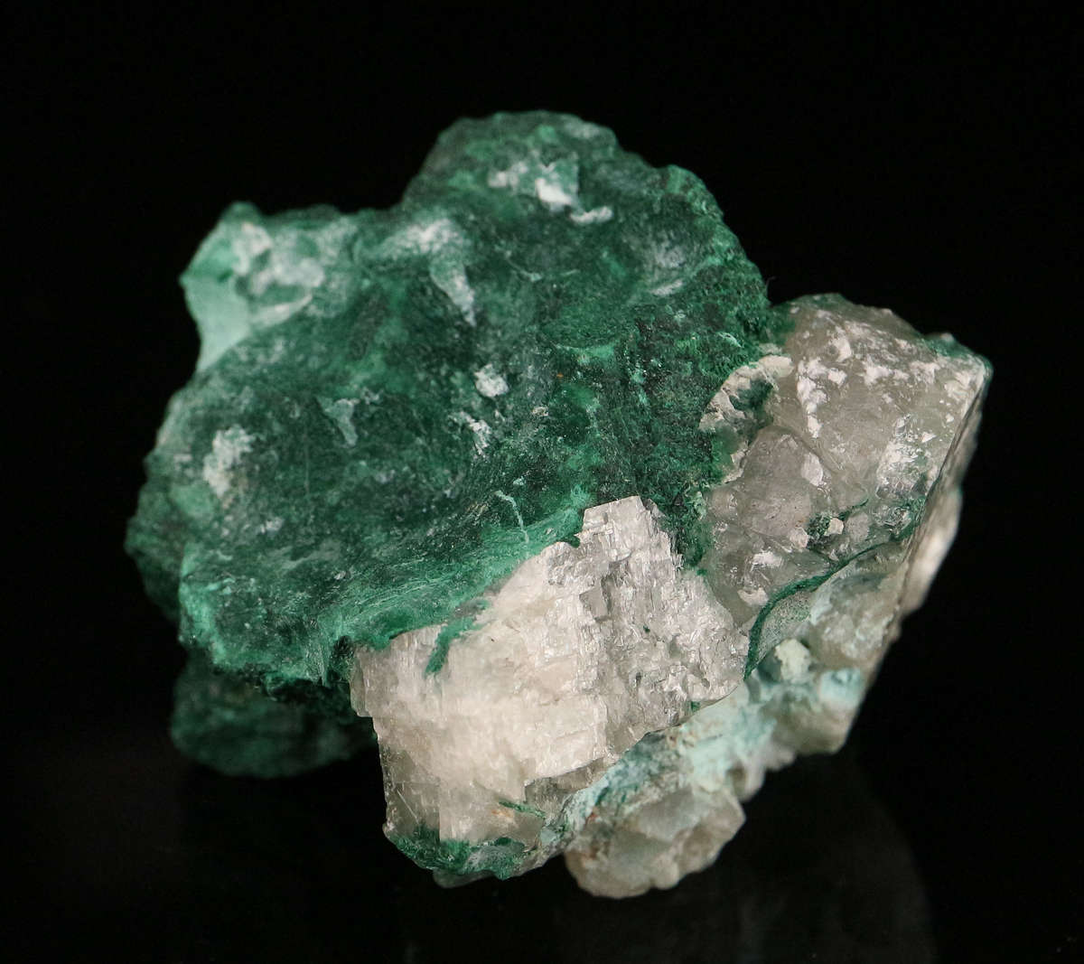 Calcite & Malachite, Mashamba West Mine, DRC