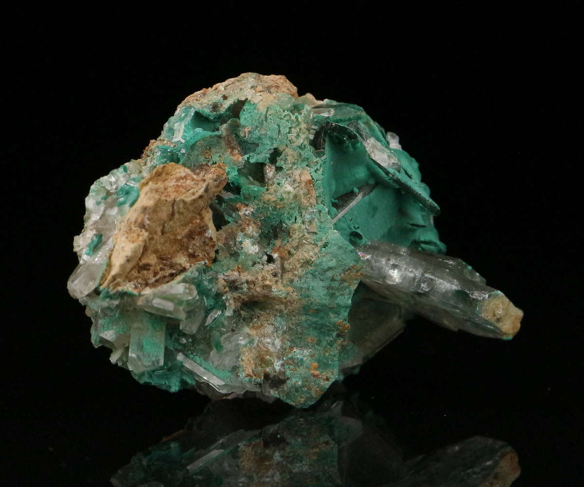 Malachite incl Baryte, Shangulowé Mine, Kambove, Haut-Katanga, DR Congo