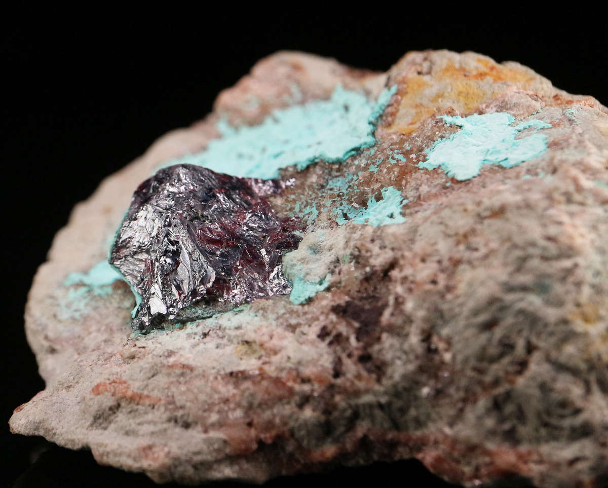 Plancheite, Cuprite on Matrix, Mashamba West Mine, DRC