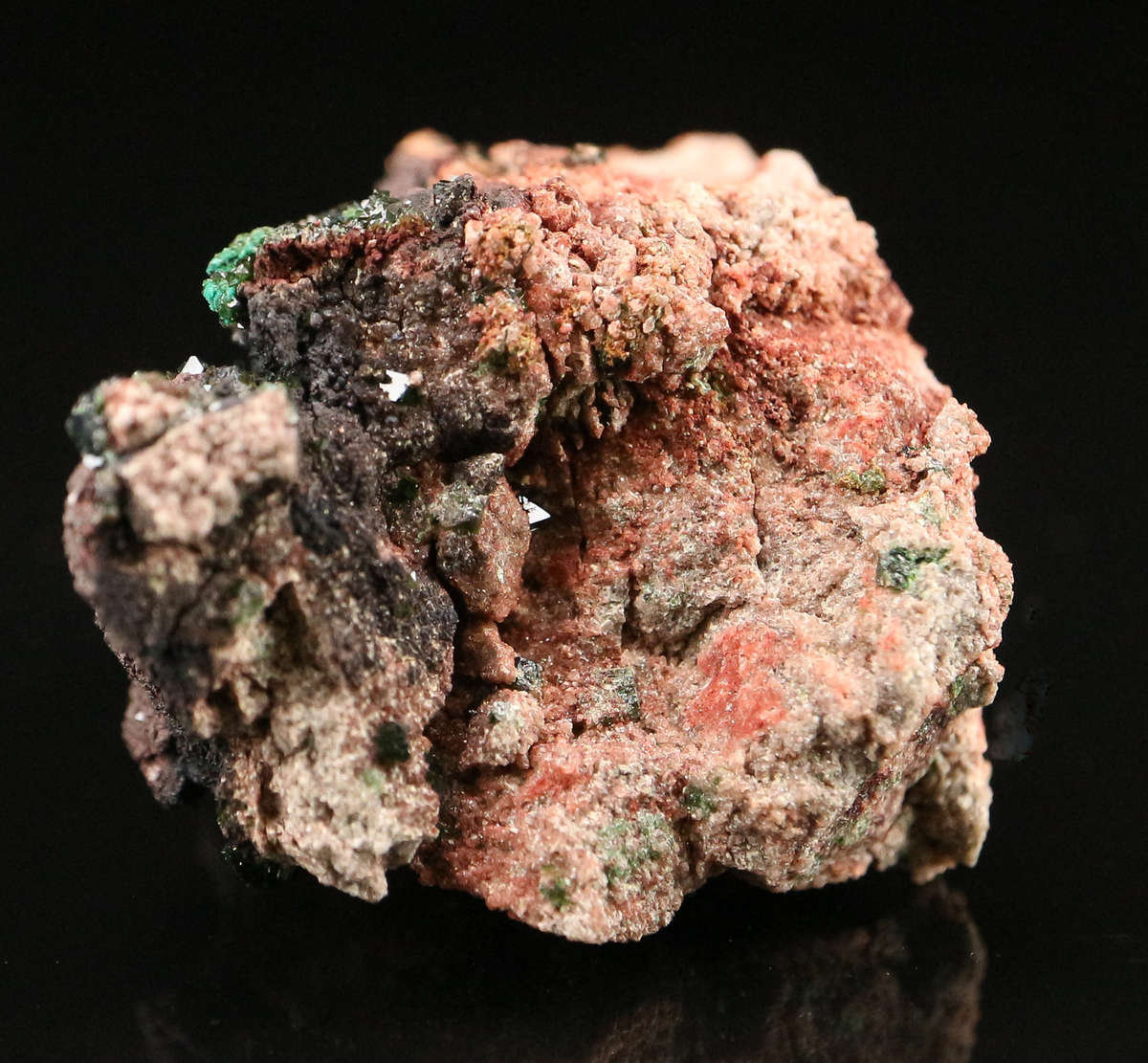 Libethenite on Matrix, DR Congo