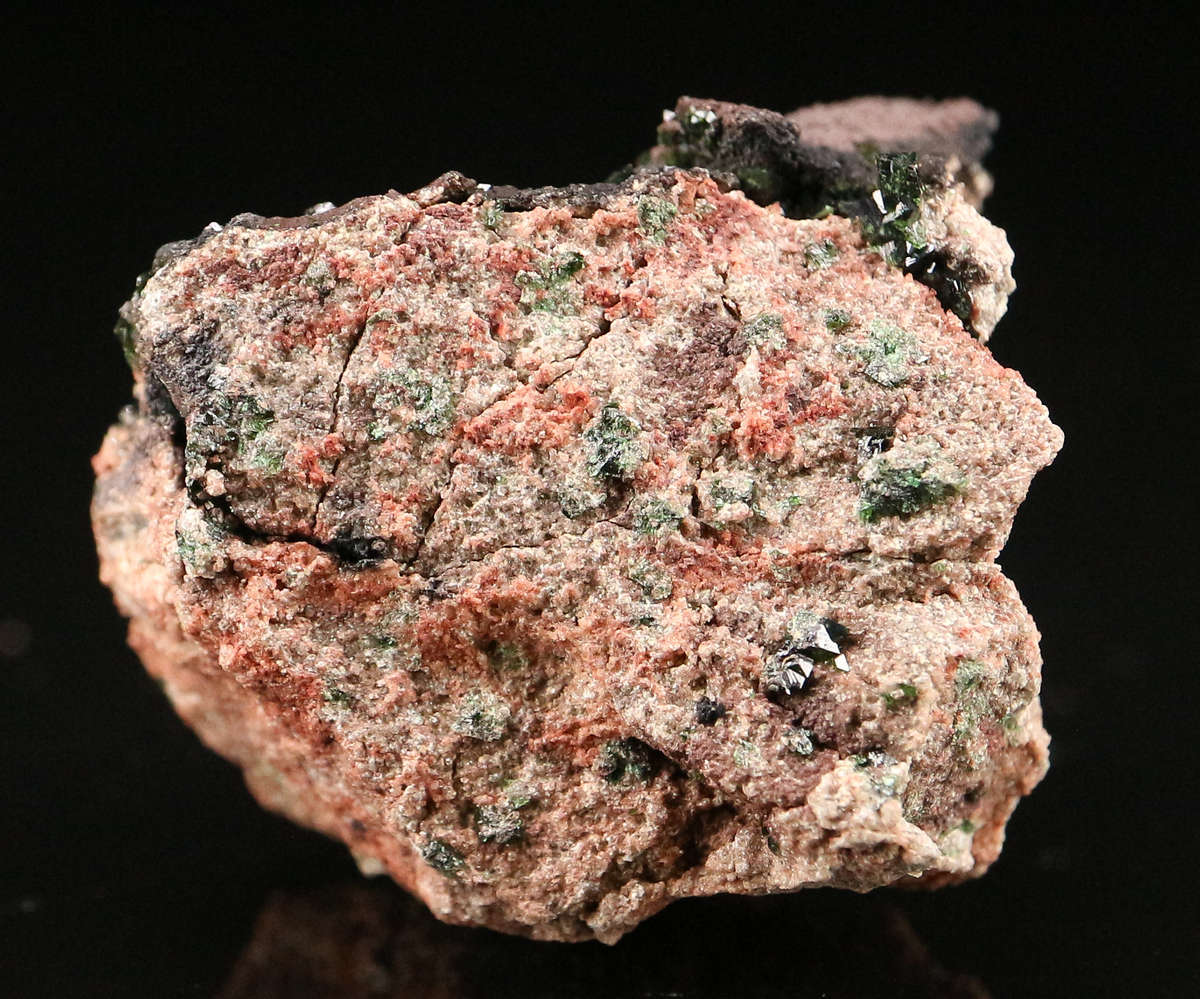 Libethenite on Matrix, DR Congo