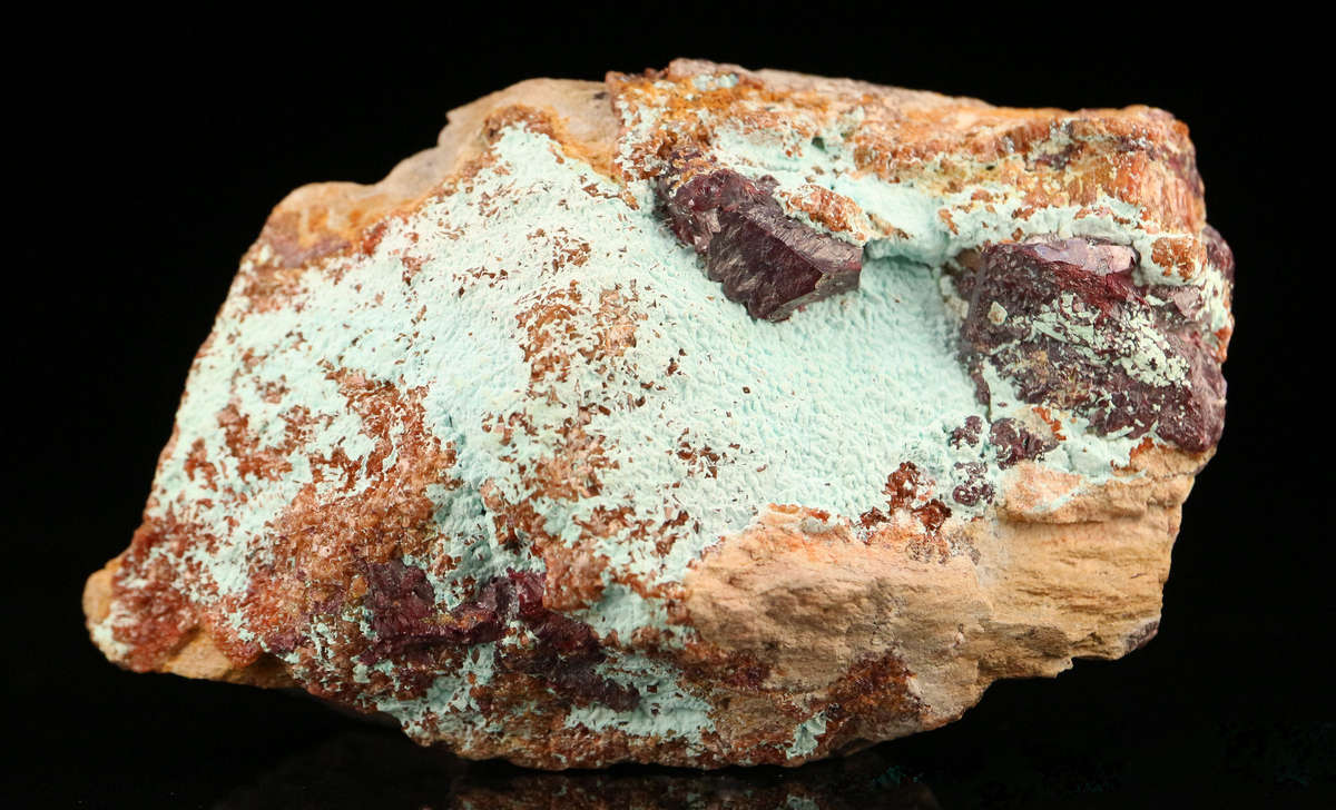 Plancheite, Cuprite on Matrix, Mashamba West Mine, DRC