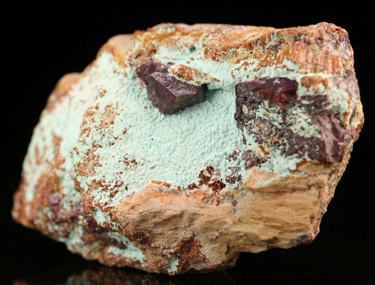 Plancheite, Cuprite on Matrix, Mashamba West Mine, DRC