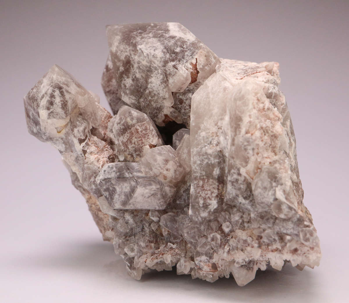 Hematite in Quartz Cluster, Orange River Area, Northern Cape, South Africa