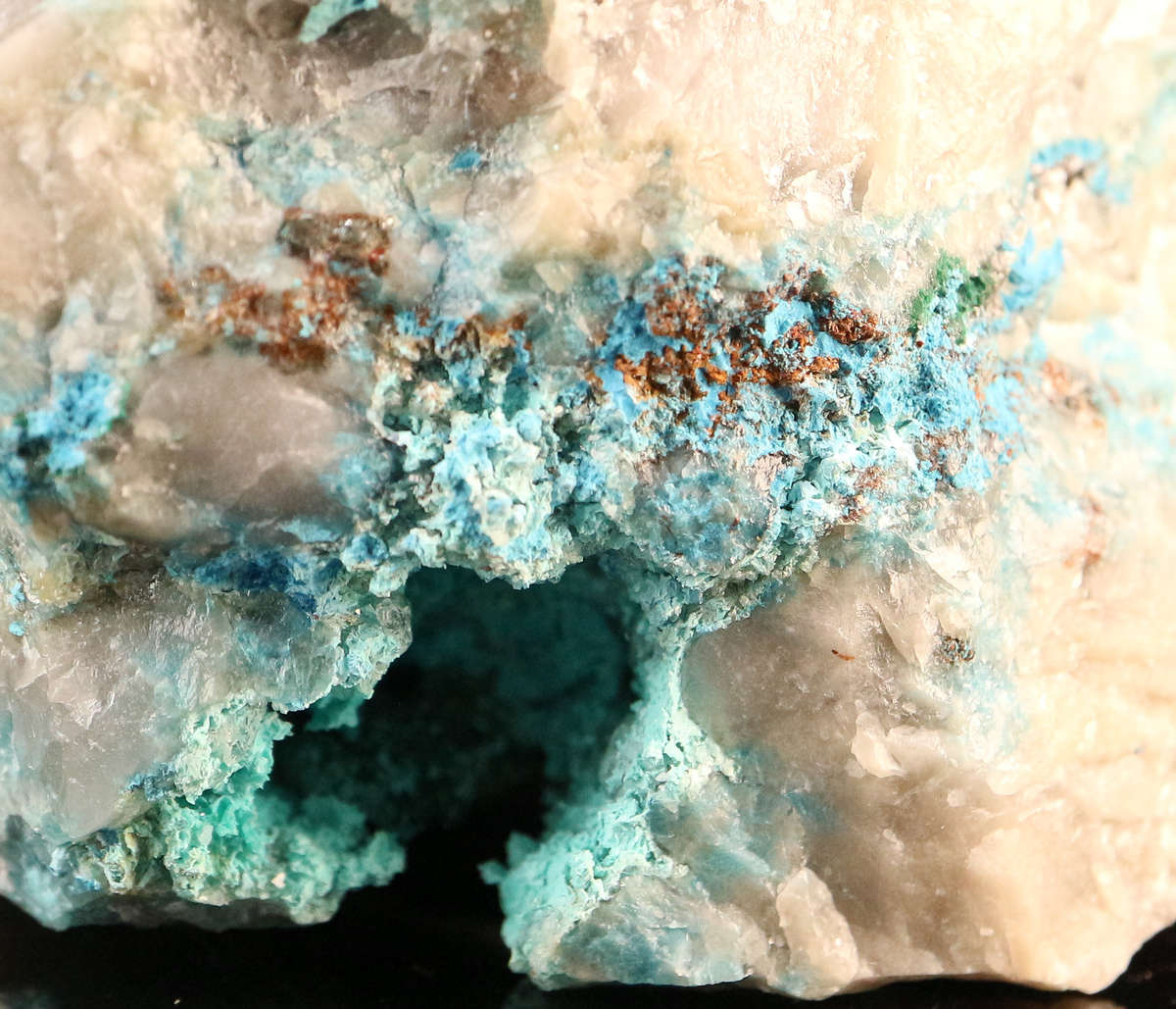 Plancheite, Malachite on Matrix, Kaokoveld Region, Namibia