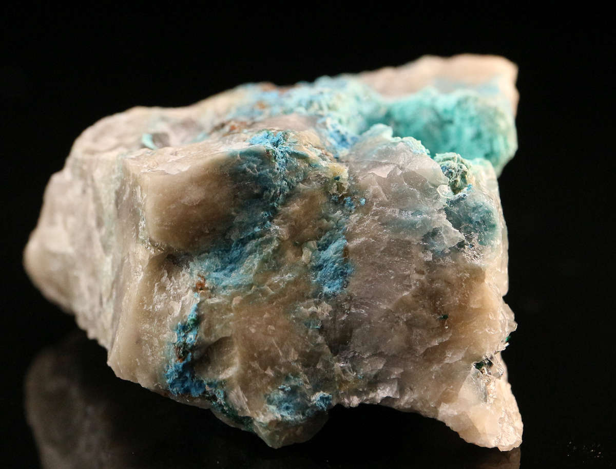 Plancheite, Malachite on Matrix, Kaokoveld Region, Namibia