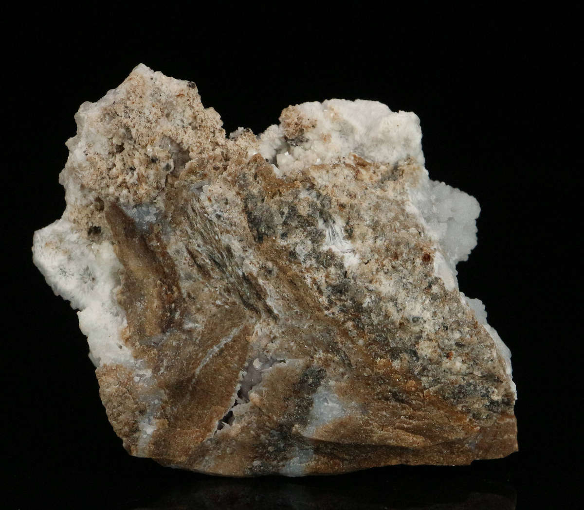 Quartz on Smithsonite, Skorpion Mine, Karas Region, Namibia