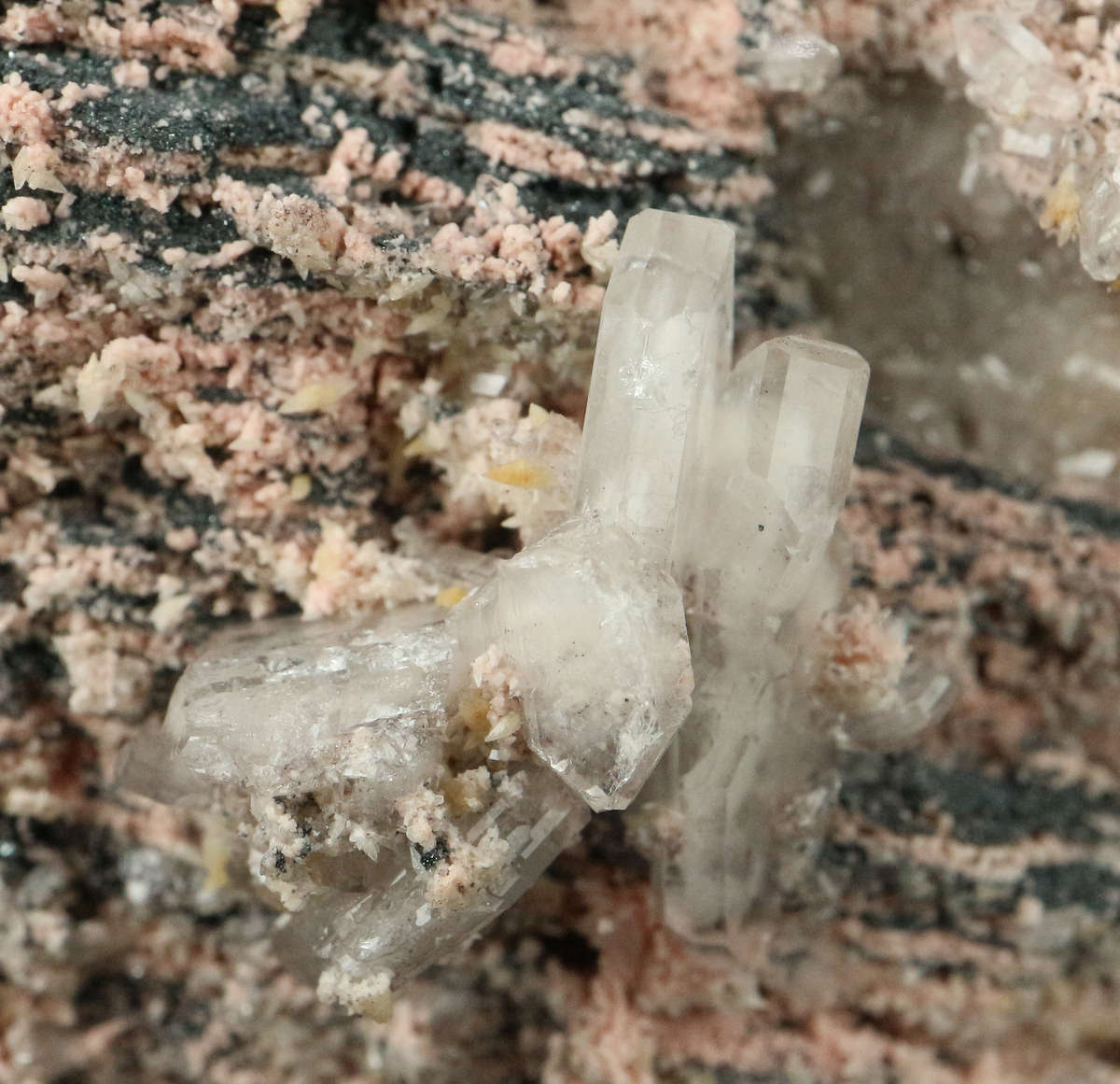 Baryte on Matrix, "N'Chwaning II Mine, Kalahari Manganese Field, Northern Cape, South Africa. "