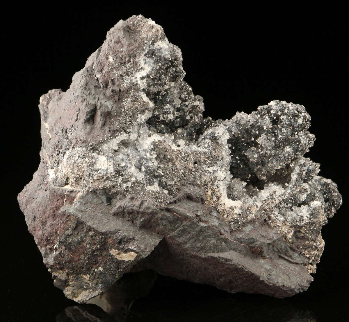 Quartz on Matrix, "N'Chwaning II Mine, Kalahari Manganese Field, Northern Cape, South Africa. "