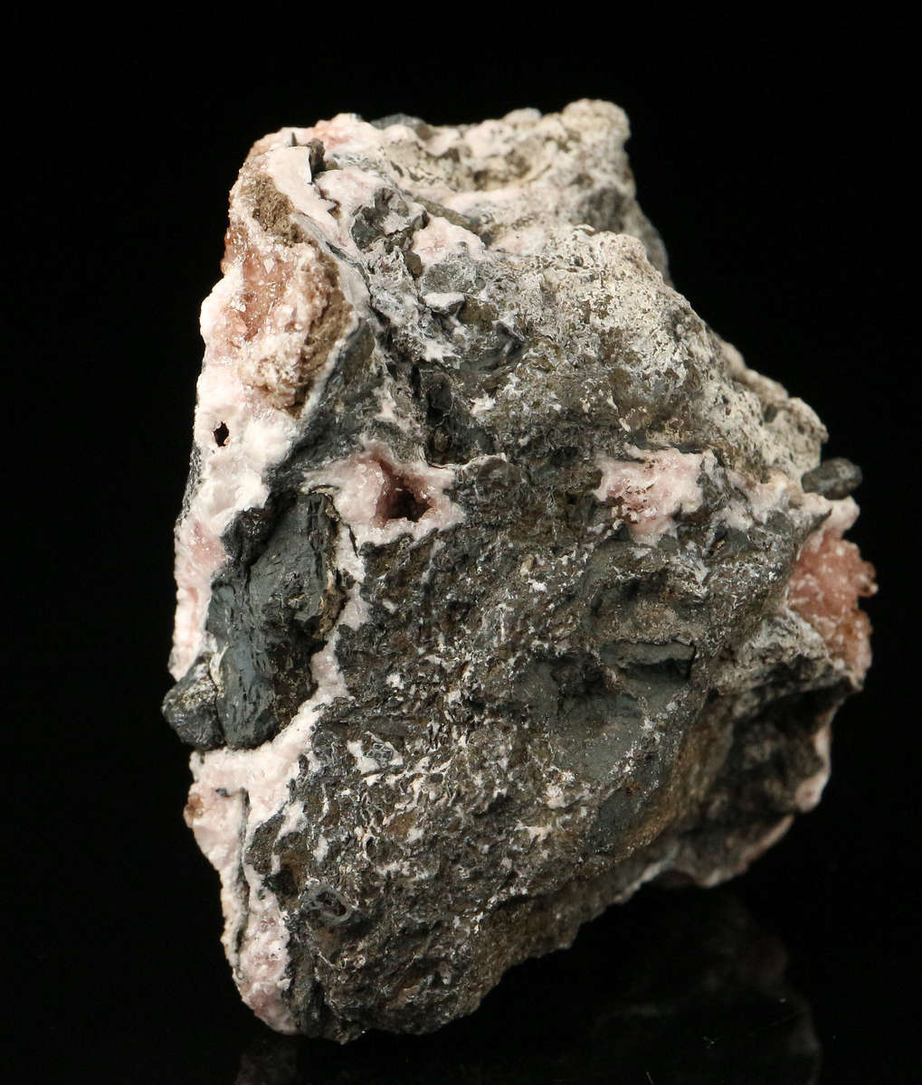 Rhodochrosite on Matrix,"N'Chwaning II Mine, Kalahari Manganese Field, Northern Cape, South Africa.