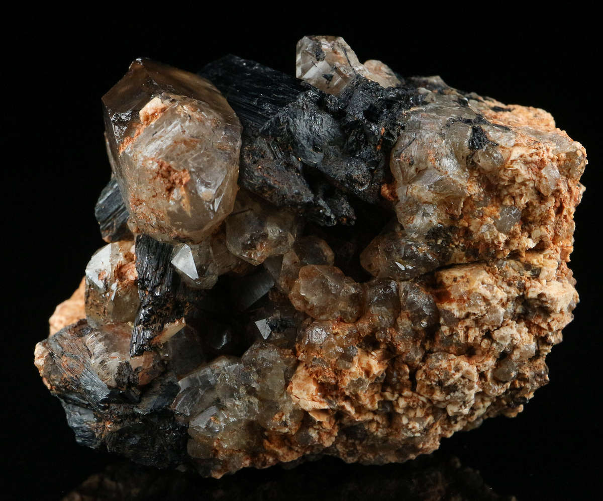 Quartz & Schorl Cluster, Erongo Mountains, Karibib Constituency, Erongo Region, Namibia