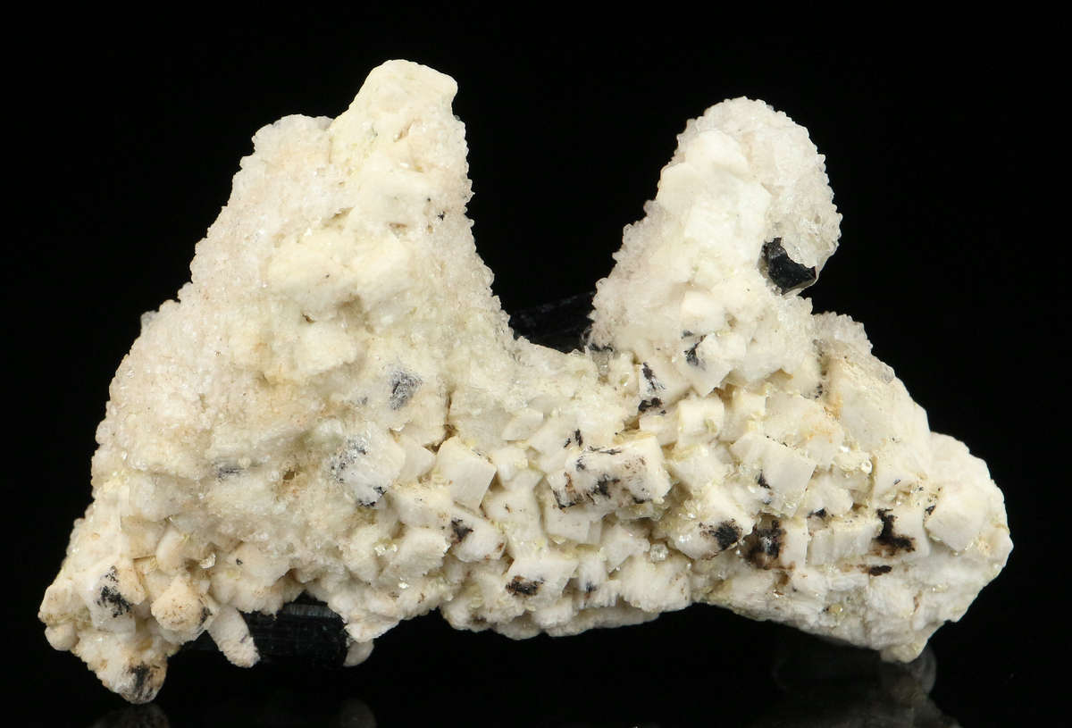 Schorl on Feldspar, Erongo Mountains, Karibib Constituency, Erongo Region, Namibia
