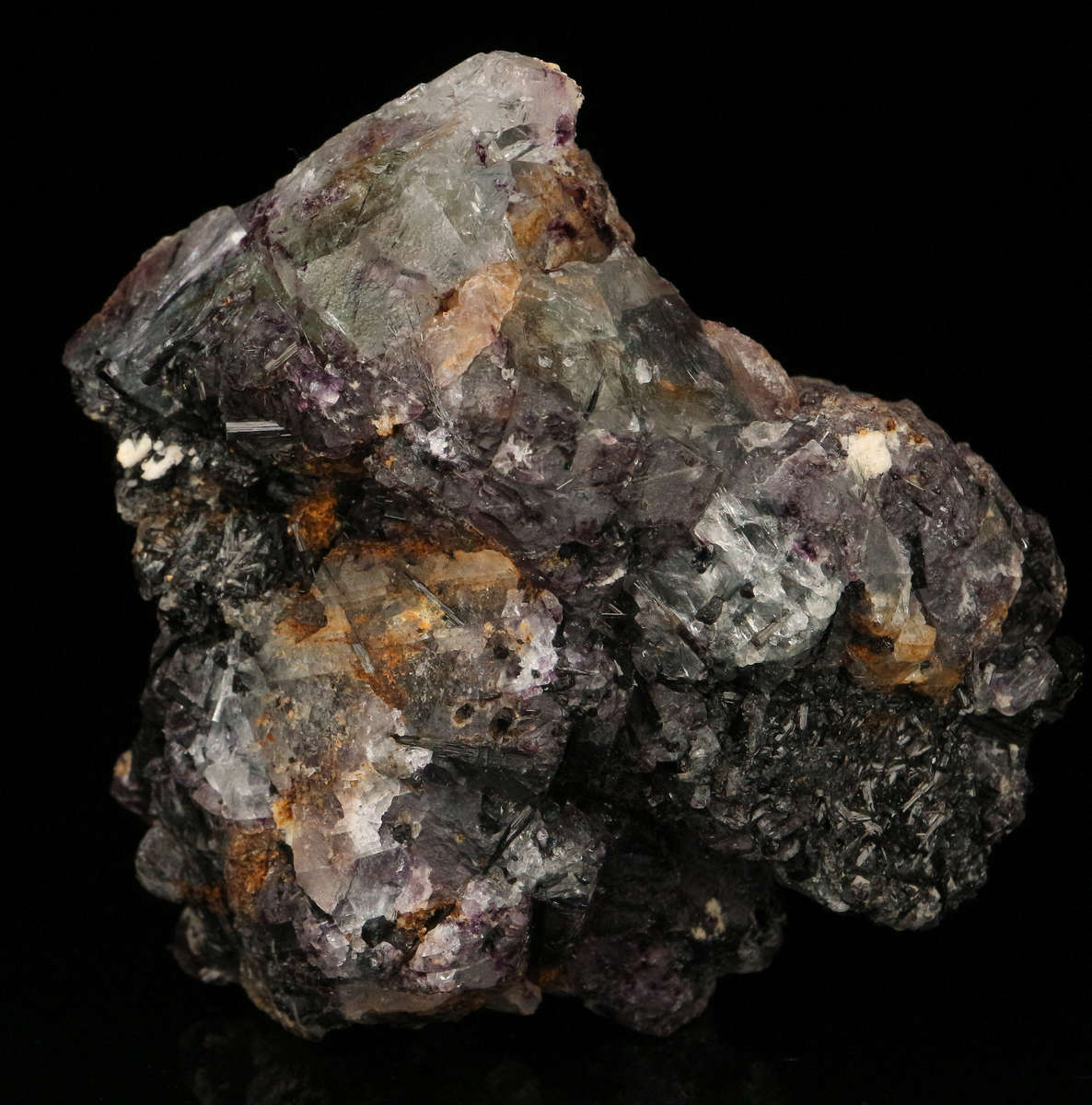 Schorl Incl Fluorite, Erongo Mountains, Karibib Constituency, Erongo Region, Namibia
