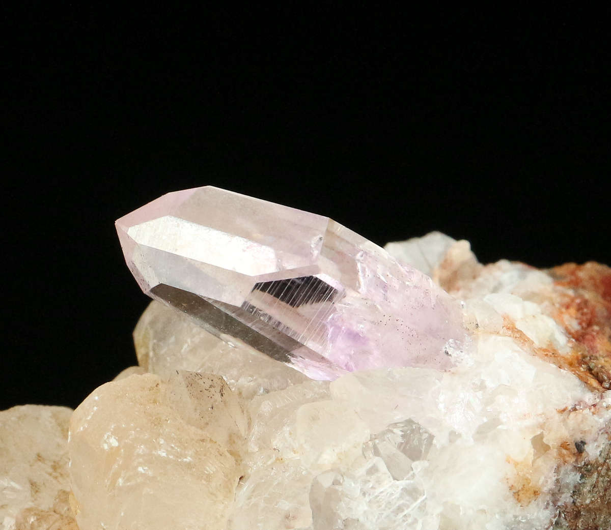 Calcite, Amethyst Quartz on Matrix, Gobobosebberge Mnt, Namibia